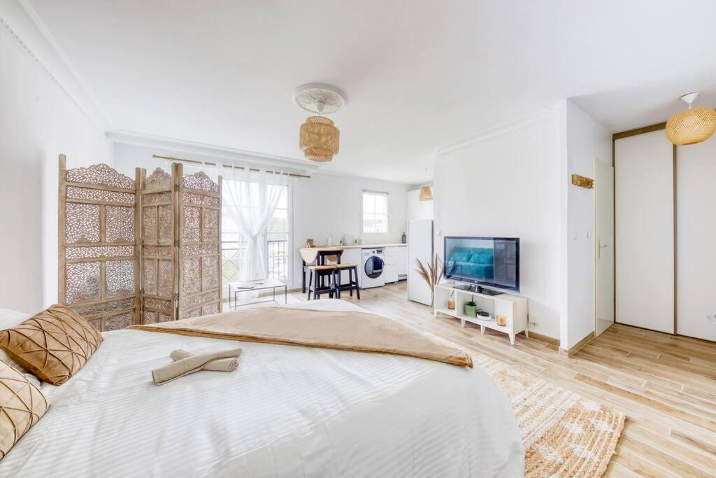 Studio Vue Direct Sur Le Port De Cergy, Parking Prive Gratuit Екстер'єр фото