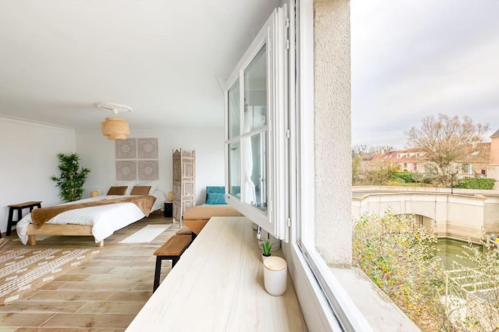 Studio Vue Direct Sur Le Port De Cergy, Parking Prive Gratuit Екстер'єр фото